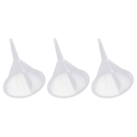 ROCKROK 3 Pcs Plastic Funnel for Perfumes Powder Funnel Small Funnel Clear Funnel