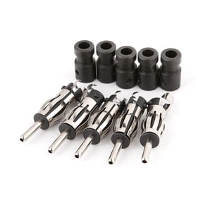 ROCKROK 5pcs Auto Car CD Radio Male Aerial Antenna Plug Adapter Plastic Handle Connector