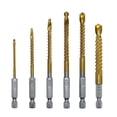 thumbnail image 1 of ROCKROK 6Pcs Hexagonal Shank Drill Kit Precision Alloy Steel for Professional Use, 1 of 8
