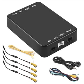 ROCKROK All Inclusive 360 Car Camera Control System with Four Channel Video Converter