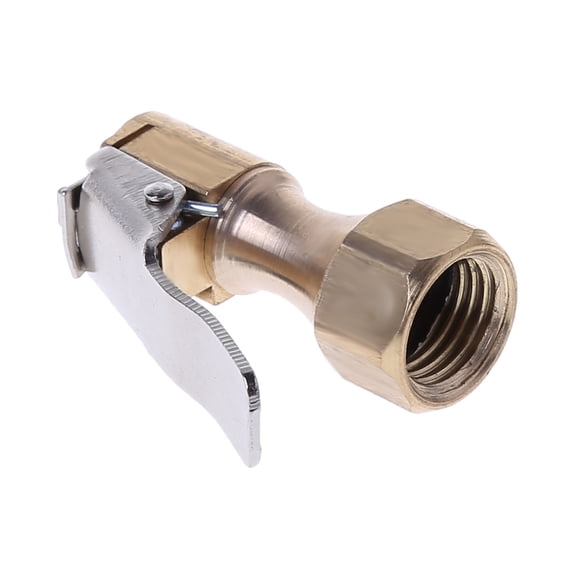 ROCKROK Auto Air Chuck Straight Lock on Tire with Clip for Inflator Gauge Compressor 8mm