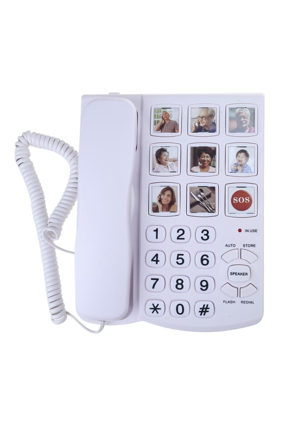 Big Button Landline Phone Telephone With Hands Freely Speaking and Speed Dials for Seniors Landline Phone