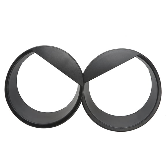 ROCKROK Black Bezels Front Light Headlight Style Trim Cover for for Wran