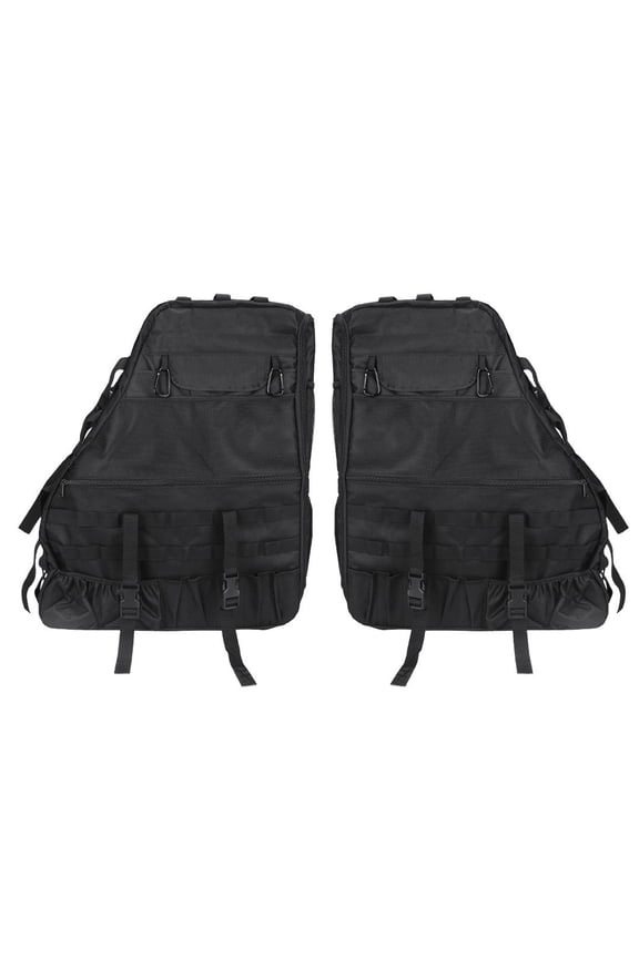 Black Trunk Storage Bag with Multi-Pockets Tool Kits for Wrangle JK TJ L