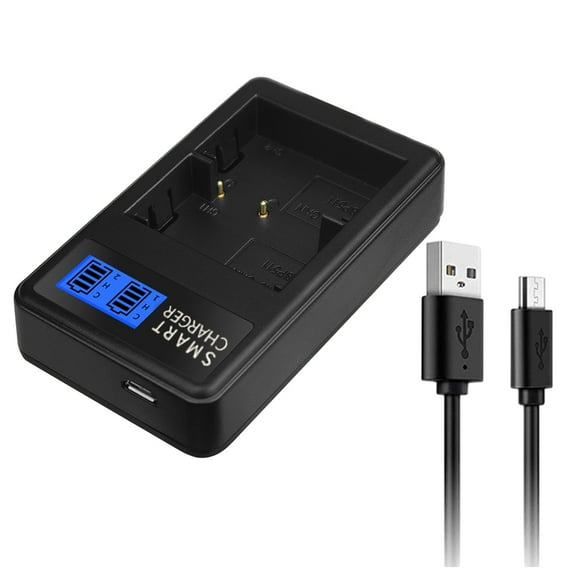 ROCKROK Camera Battery Charger Double Channel Charging,for 10D,20D,30D,40D,50D,D60