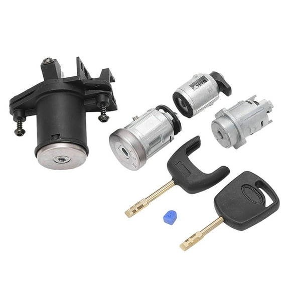 ROCKROK Car Door Lock & Ignition Key for MK5 CBK 2S61-A22050BM 1479660 1358410 1479661