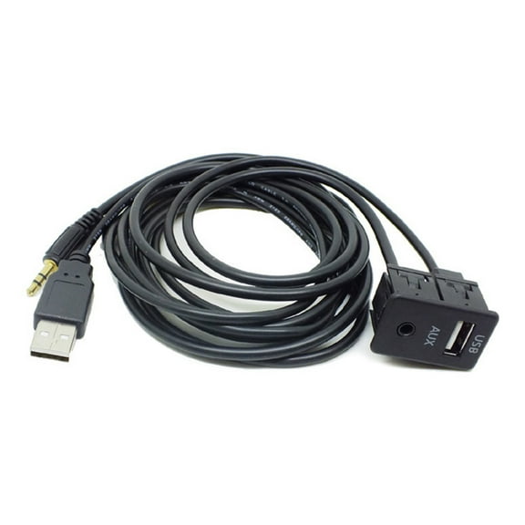 ROCKROK Car Electronic Dash Flush Mount USB Port Panel Extension Cable Adapter Sockets