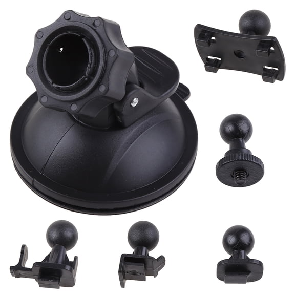 ROCKROK Car Suction Cup For Dash Cam Holder Vehicle Video Recorder On Windshield DashBoard Mount With 5 Types Adapter 360 Degree Angle View For Driving DVR Camera Camcorder GPS Action Camera
