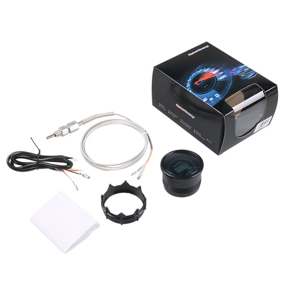 ROCKROK Exhaust Gas Temperature Gauge 1 Set Exhaust Gas Tempe Gage Meter for Vehicles