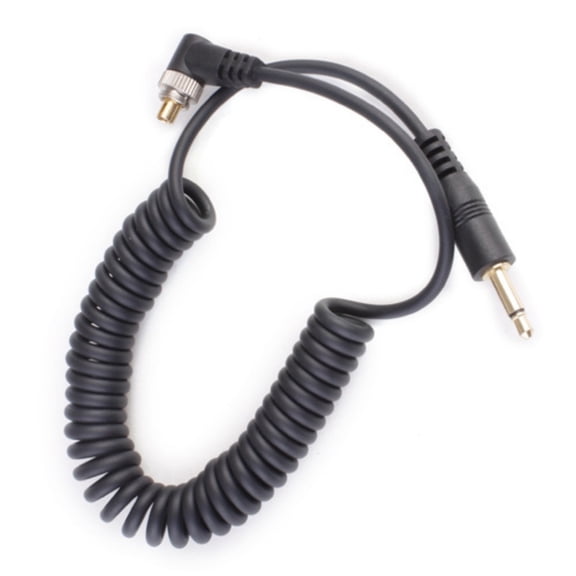 ROCKROK Flexible 3.5mm to PC Sync Cable Connection Wire Line for Photography Equipment