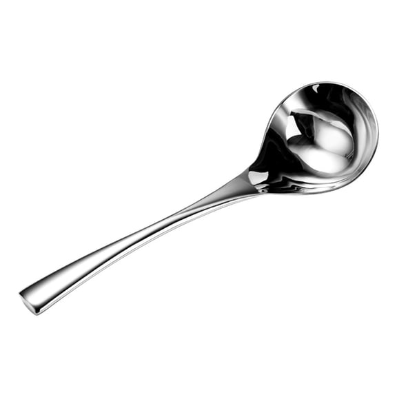 ROCKROK Functional Stainless Steel Large Soup Spoon for Cooking and Serving In Hotel