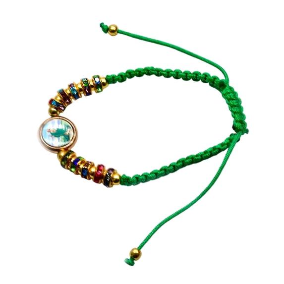 ROCKROK Handmade Wovens Bracelets Religious Symbols Judes Charm Bracelets Handchain Jewelry