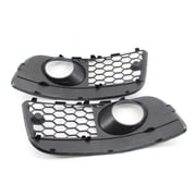 ROCKROK Honeycomb Hex Mesh Fog Light Open Vent Grilles For VW Jetta MK5 Golf 5 GTI GLI