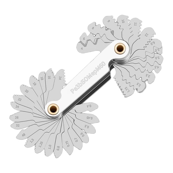 ROCKROK Industrial Screw Gauge Set 40Pieces Measurements For Professional Applications