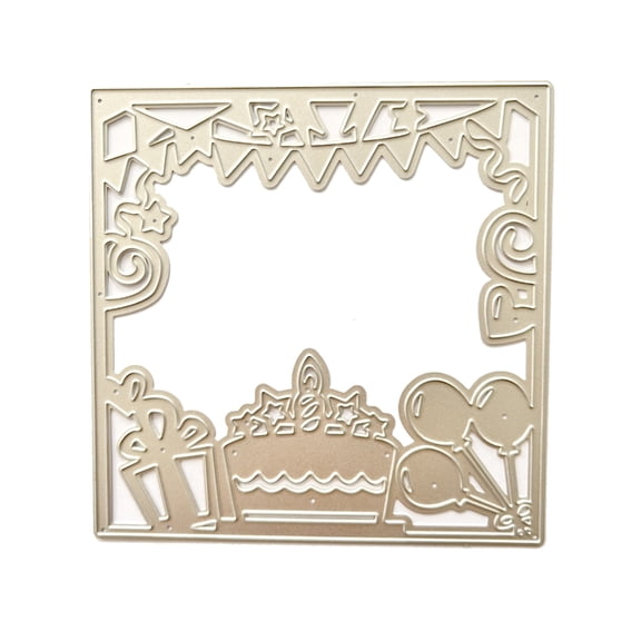 ROCKROK Metal Die Cuts Birthday Balloon Cutting Dies Stencils DIY Cutting Template Mold