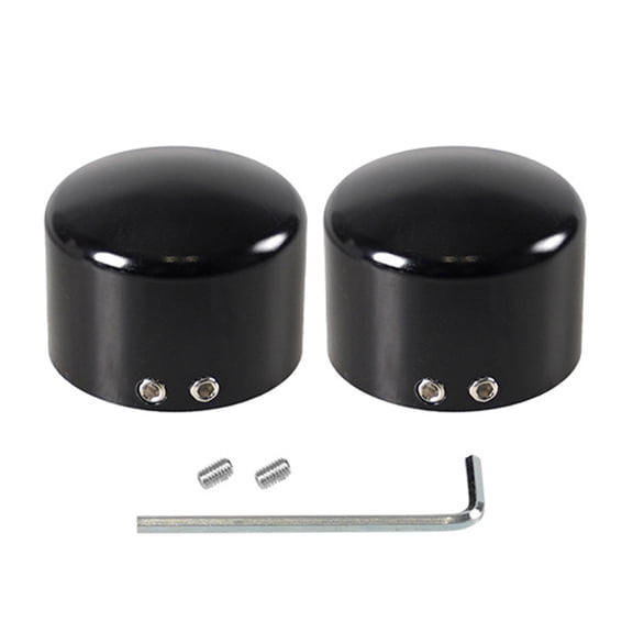ROCKROK Motorbike Front Rear Axle Nut Cover Axle Caps For Sportster Touring Softail VRSC