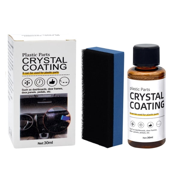 ROCKROK Plastic Part Crystal Coating CarRefresher Agent Maintenance Accessory 30ml