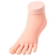 thumbnail image 1 of ROCKROK Practice False Foot Model Silicone False Foot Tool for Home Salon Use, 1 of 7