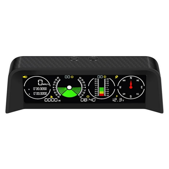 ROCKROK Speed Slope Meter Inclinometer Car Compass for Self-driving Off-road Activities