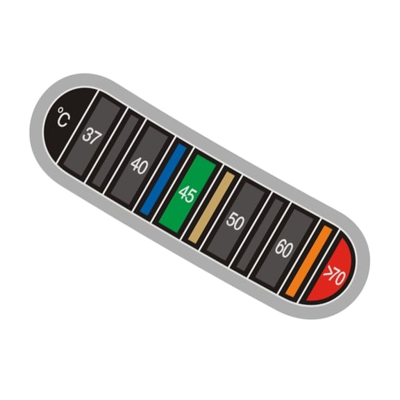 ROCKROK Thermometers Sticker Adhesive Thermometers Strips for Testing Water Temperature