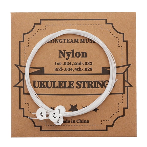 ROCKROK Universal Ukulele Strings Nylon Strings for Ukulele Musical Instruments 4Pcs