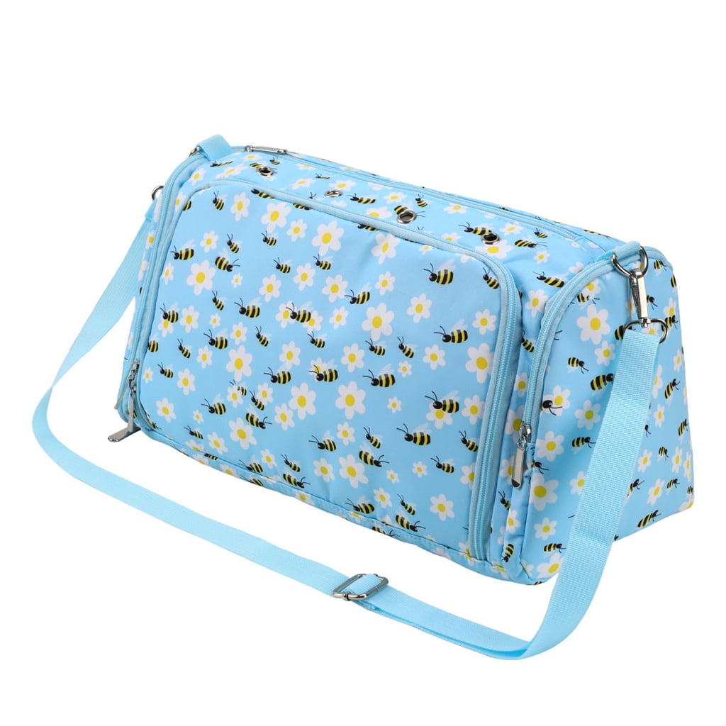 ROCKROK Yarn Storage Bag with Compartments for Crochet Hooks, Knitting Needle