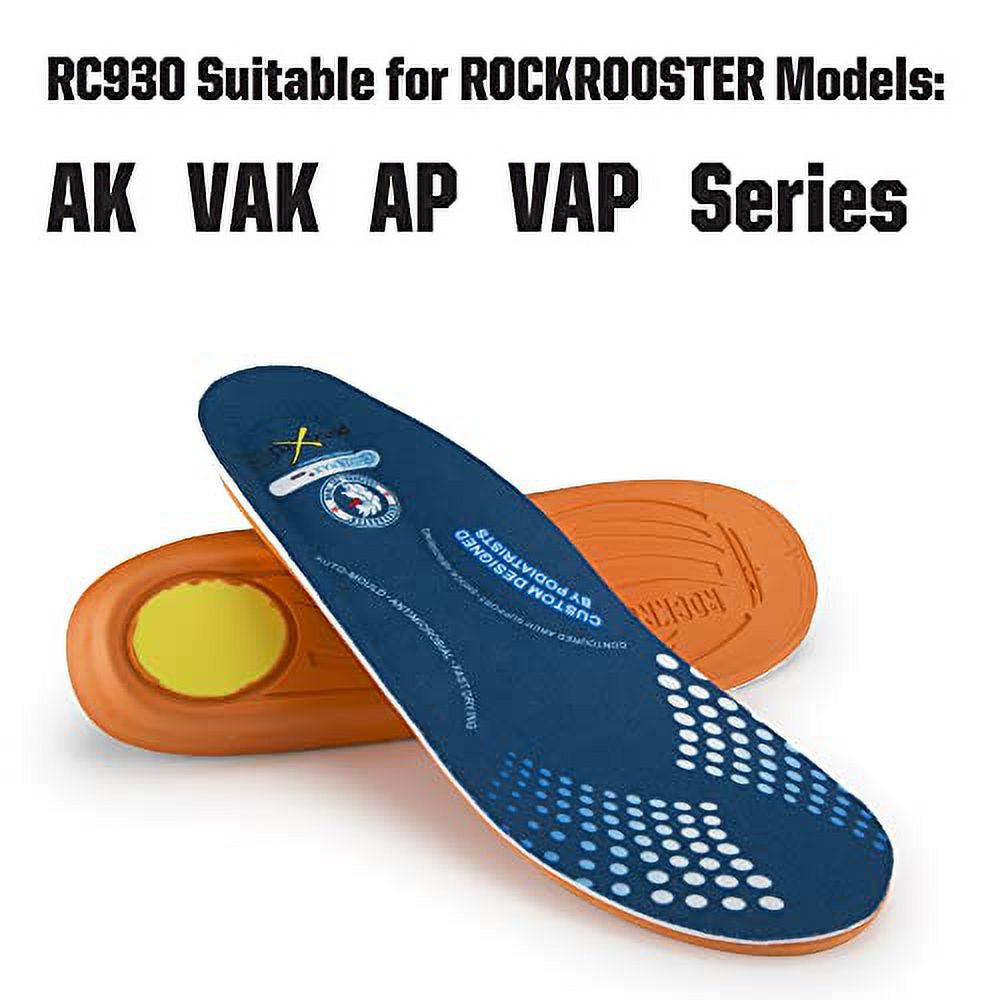 ROCKROOSTER 3 Pairs Memory Foam AntiFatigue Insoles for Work Boots