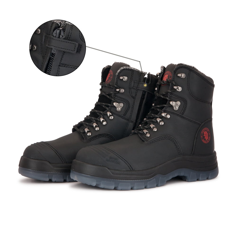 ROCKROOSTER Kensington Work Boots for Men 7“YKK Zipper sided