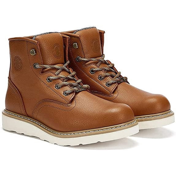 ROCKROOSTER Roberta - Men's Soft Toe 6 inch Work Boots, Wear-resistant, Shock-absorbing, Anti-slip Vibram Outsole, Construction Site Safety Boots VAP615 12 X-Wide