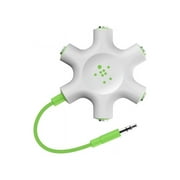 Belkin RockStar 5-Jack 3.5 mm Audio Headphone Splitter, White