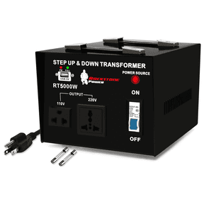 ROCKSTONE POWER 5000 watt step up/down voltage converter transformer, 110V to 220V power transformer with circuit breaker