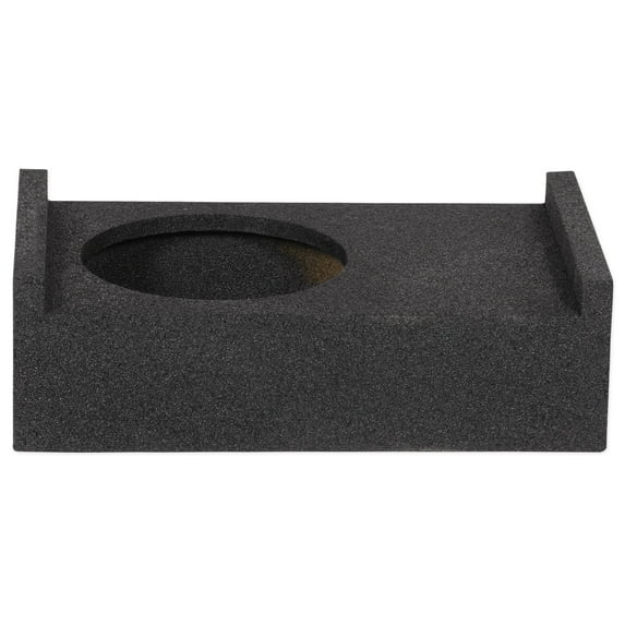 ROCKVILLE RQT10 10" Bedliner Sprayed Shallow Sealed Car/Truck Sub Box Enclosure