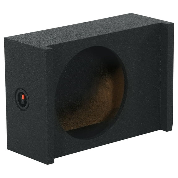 ROCKVILLE RQT12 12" Bedliner Sprayed Shallow Sealed Car/Truck Sub Box Enclosure