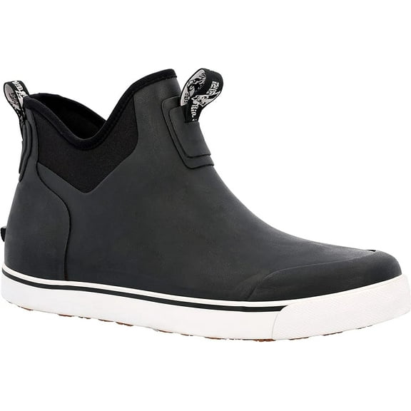 ROCKY BOOTS MEN'S DRY STRIKE ANKLE DECK WATERPROOF BOOTS MATTE BLACK RKK445FC sz 12 M