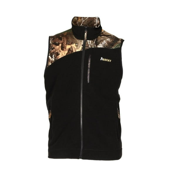 ROCKY Full Zip Fleece Vest Men/Adult shoe size Men M Casual LW00137 Black