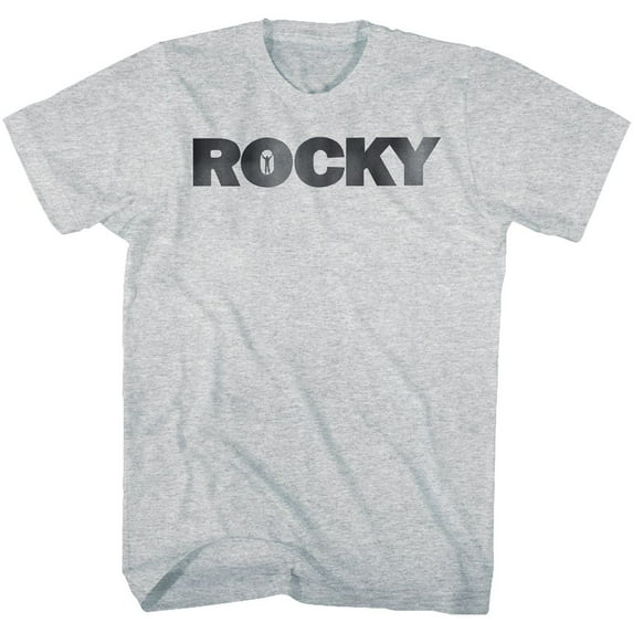 Rocky Logo Gray Heather Adult T-Shirt 4Xlt