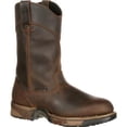 thumbnail image 1 of ROCKY WORK Men's 11" Aztec Wellington Soft Toe Waterproof Work Boot Brown - FQ0005639, 1 of 7