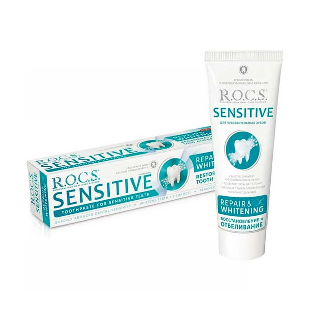 ROCS Sensitive Repair Whitening 75 ml toothpaste - Walmart.com