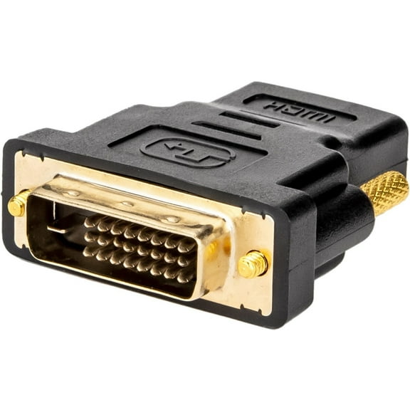 Rocstor Premium HDMI to DVI-D Video Cable Adapter F/M 1 x HDMI Female Digital Audio/Video 1 x DVI-D Male Digital Video F/M Black