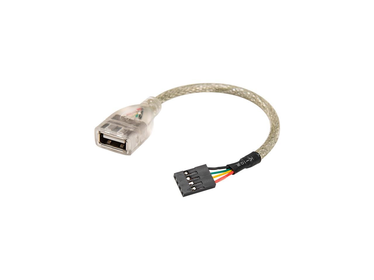 ROCSTOR Y10A208B1 6IN USB A 2.0 F/F MOTHERBOARD