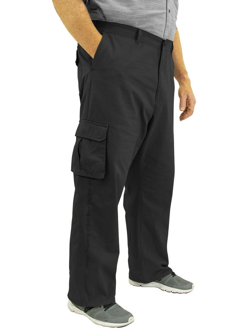 ROCXL Big & Tall Sizes 42 to 68 Men's Cargo Pants Expandable Waist