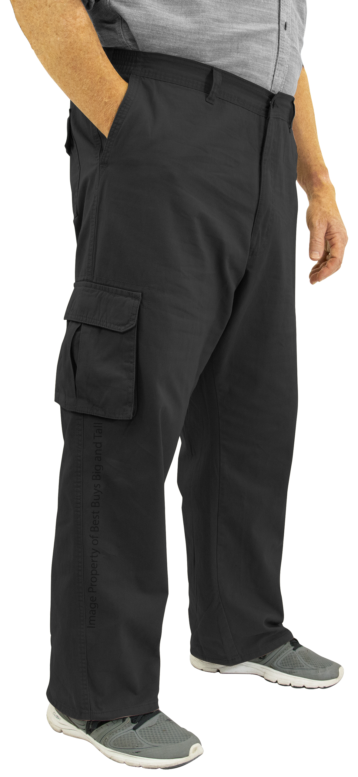 ROCXL Men's Big & Tall Cargo Pants with Expandable Waist photo 1