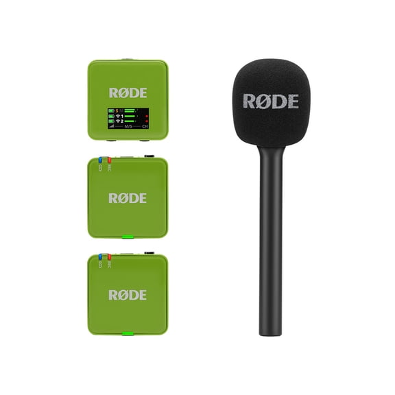 RODE Interview GO Handheld Adaptor for Wireless GO Transmitters (Green)