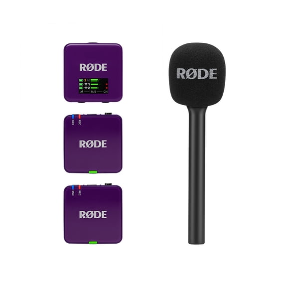 RODE Interview GO Handheld Adaptor for Wireless GO Transmitters (Purple)