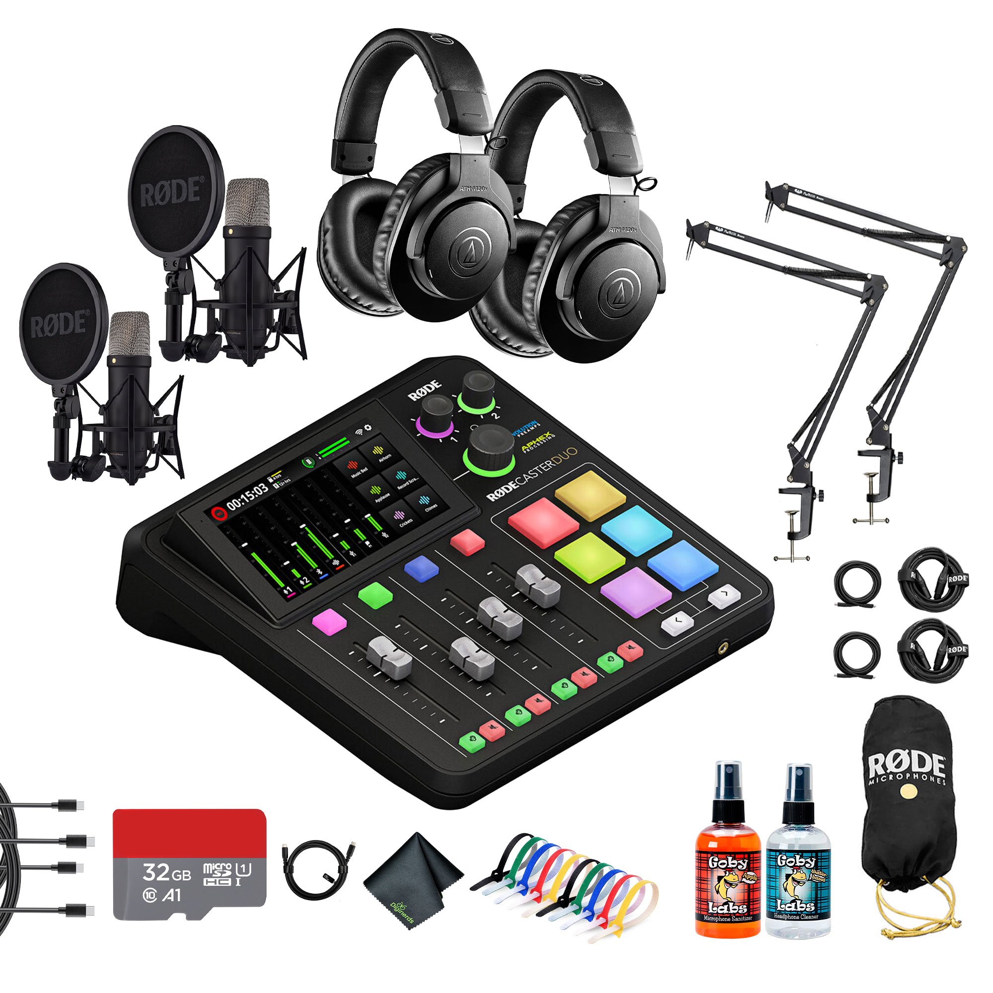 Streaming Mic Rode RODE RODECaster Duo Integrated Audio Production Studio | Compact Mixer ...