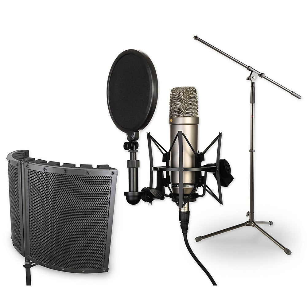  RODE NT1 Signature Series Condenser Microphone with SM6  Shockmount and Pop Filter - Black : Everything Else