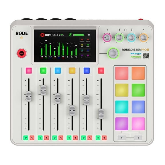 RODE RodeCaster Pro II Podcast Production Console - White