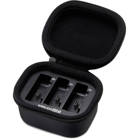 RØDE - CHARGE CASE 4200 mAH Wireless Charging Case for Wireless Go II - Black