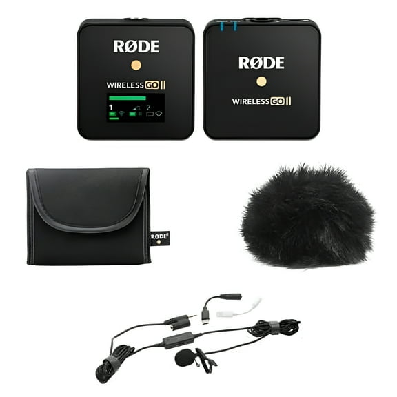 RODE Wireless GO II Wireless Microphone with Turnstile Audio Lavalier, 1.73" x 1.78" x 0.72"