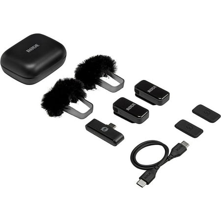 RØDE - WIRELESS MICRO - Ultra Compact Wireless Microphone for USB-C Smartphones - Black